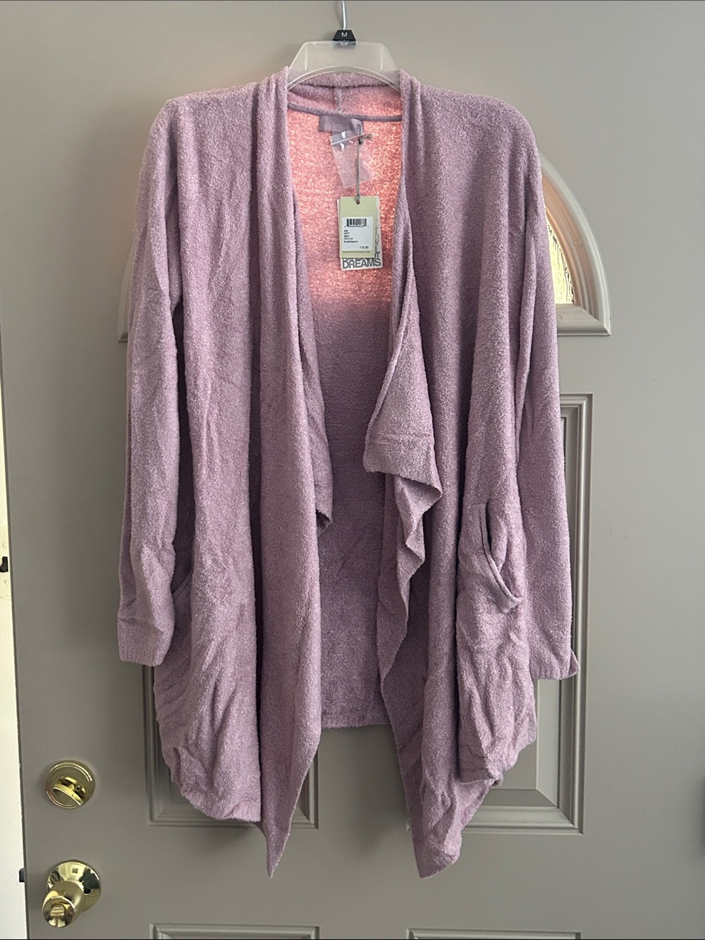 Barefoot Dreams Orchid Draped Open Front Cardigan With Long Sleeves